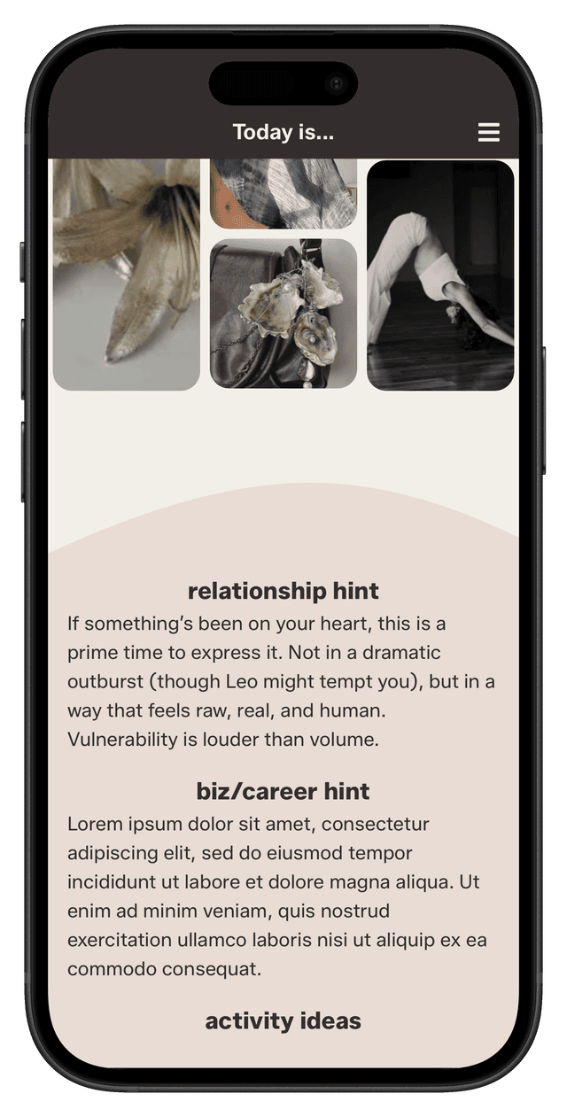 iPhone with AXIS hints page